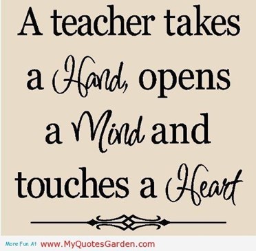 a teacher takes